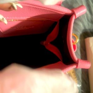 Pink small tote hand bag